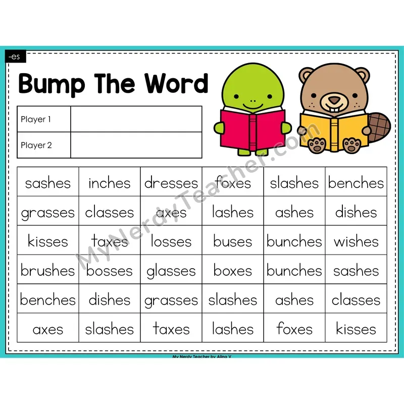 Suffix -es Bump Game