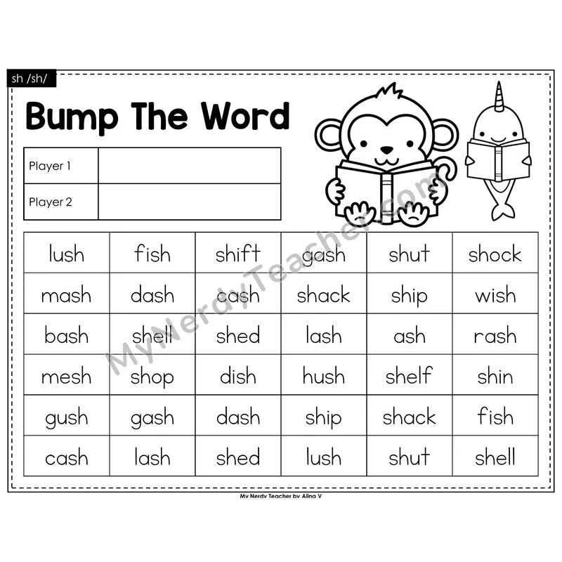 sh digraph Bump Game (Black & White)