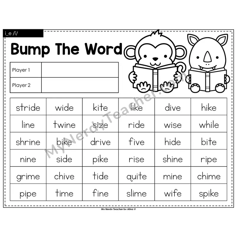 i_e (long i VCe) Bump Game (Black & White)