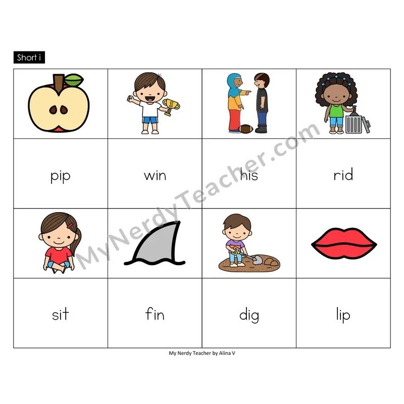 Short i Memory Game