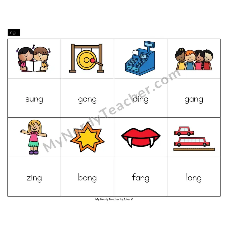 ng digraph Memory Game