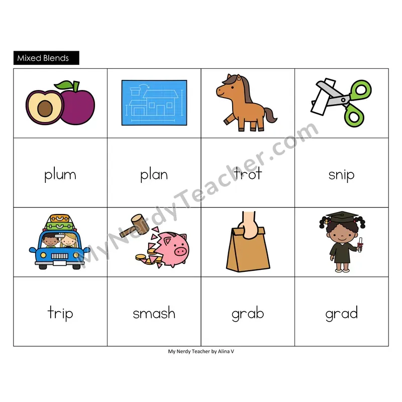 Mixed Blends Memory Game