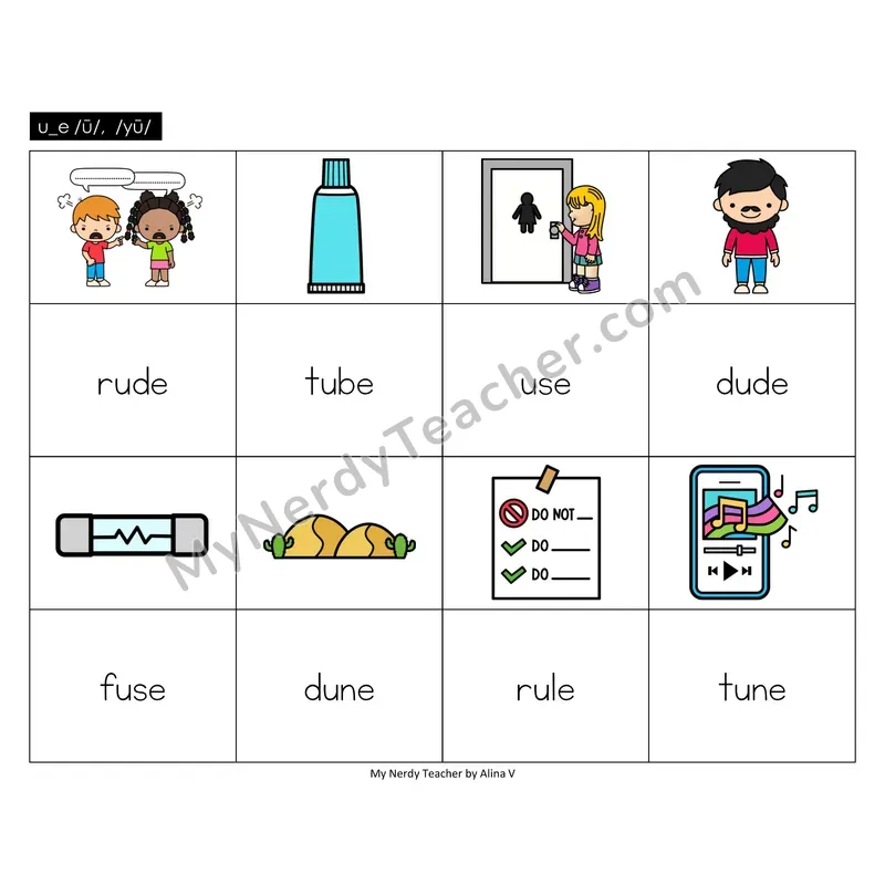 u_e (long u VCe) Memory Game