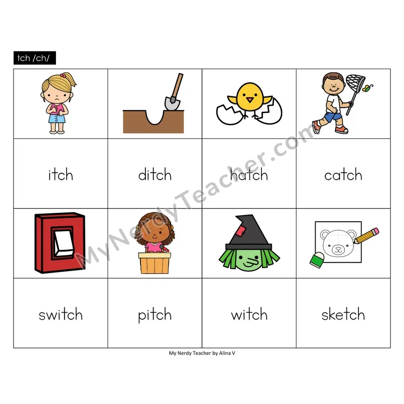 tch trigraph Memory Game