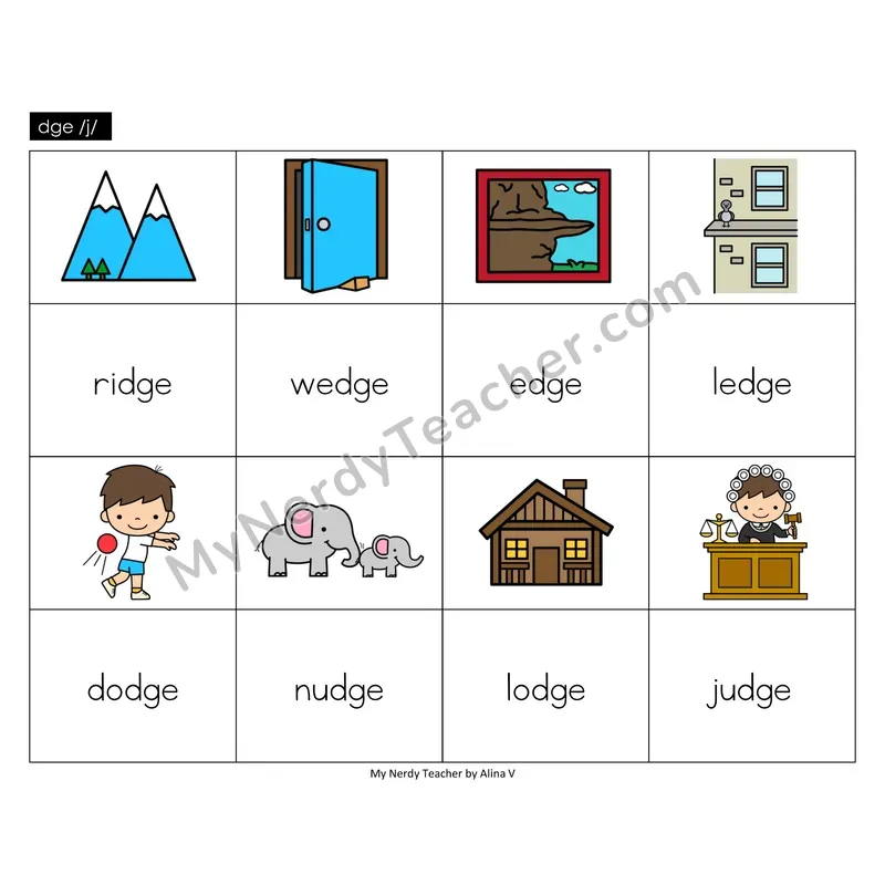 dge trigraph Memory Game