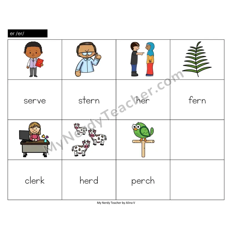 er (r-controlled) Memory Game