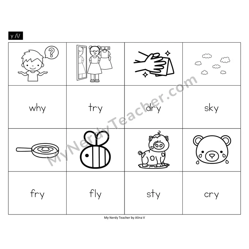 y as Long i Memory Game (Black & White)