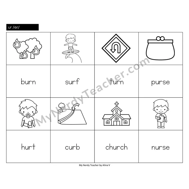 ur (r-controlled) Memory Game (Black & White)