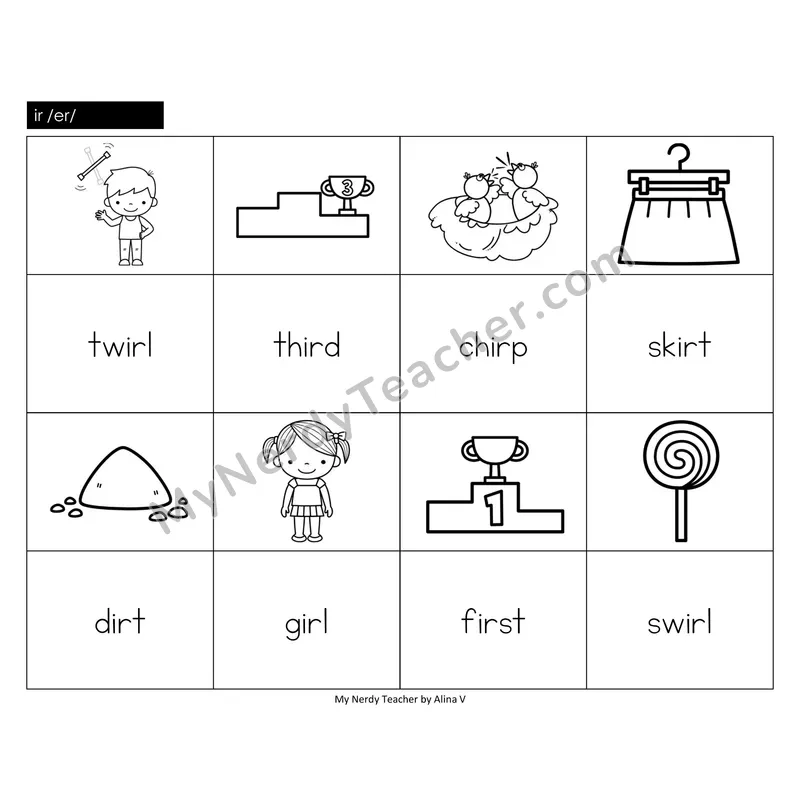 ir (r-controlled) Memory Game (Black & White)