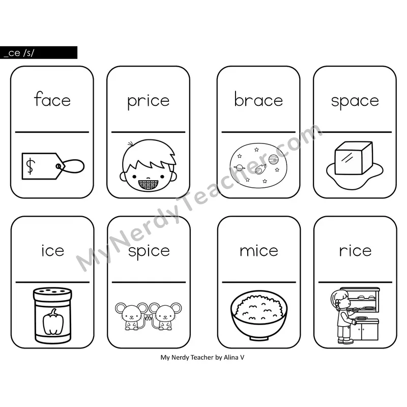 Soft C (_ce) Dominos (Black & White)