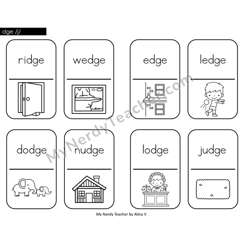 dge trigraph Dominos (Black & White)