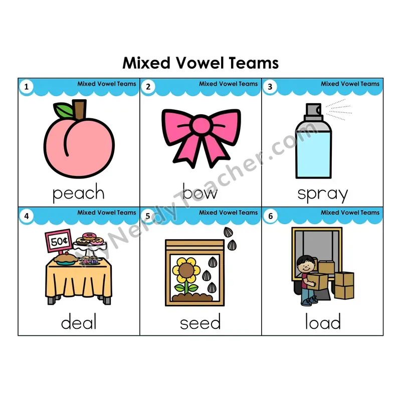 Write the Room Words — mixed vowel teams review