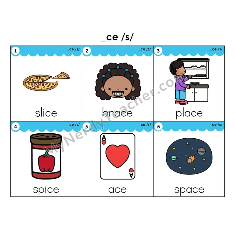 Write the Room Words — soft c (_ce) spelling pattern