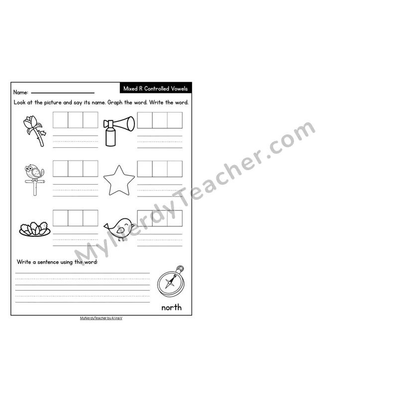 Editable Decodable Look-Alike Words and Sentences — Mixed Phonics Review