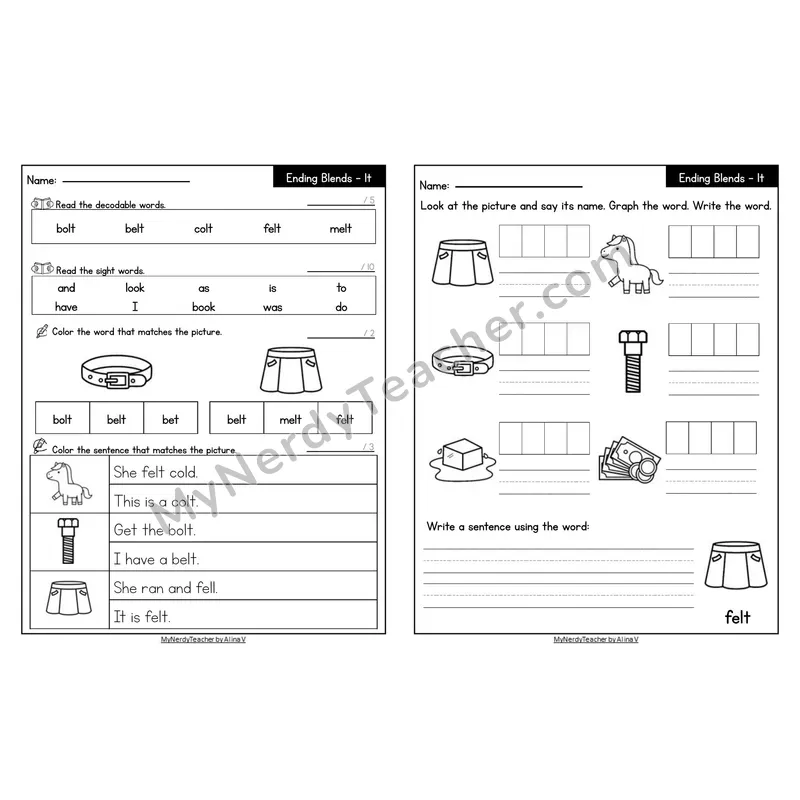 Editable Decodable Look-Alike Words and Sentences — Phonics Practice