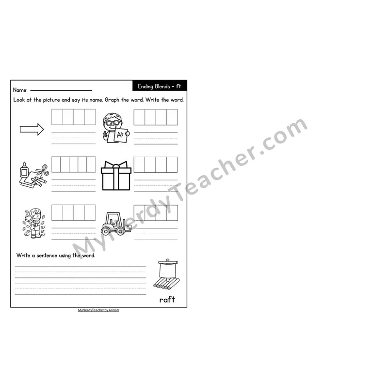Editable Decodable Look-Alike Words and Sentences — -st Ending Blend