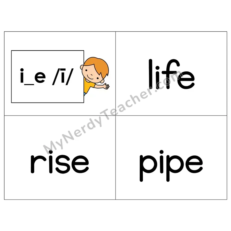 Long I (i_e) VCe Phonics Flip Book