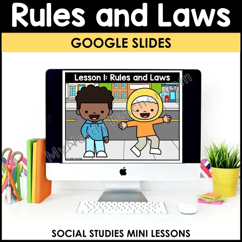 Rules and Laws Social Studies Mini Lesson for Kids