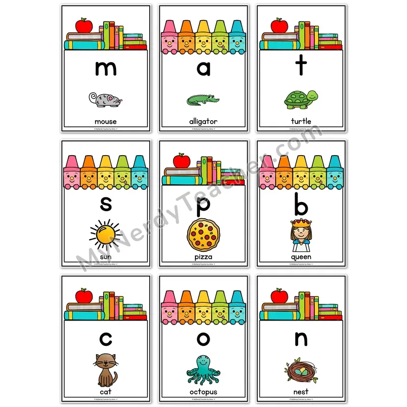 Visual Drill Cards — BTS Set 2 Phonics Sound Cards