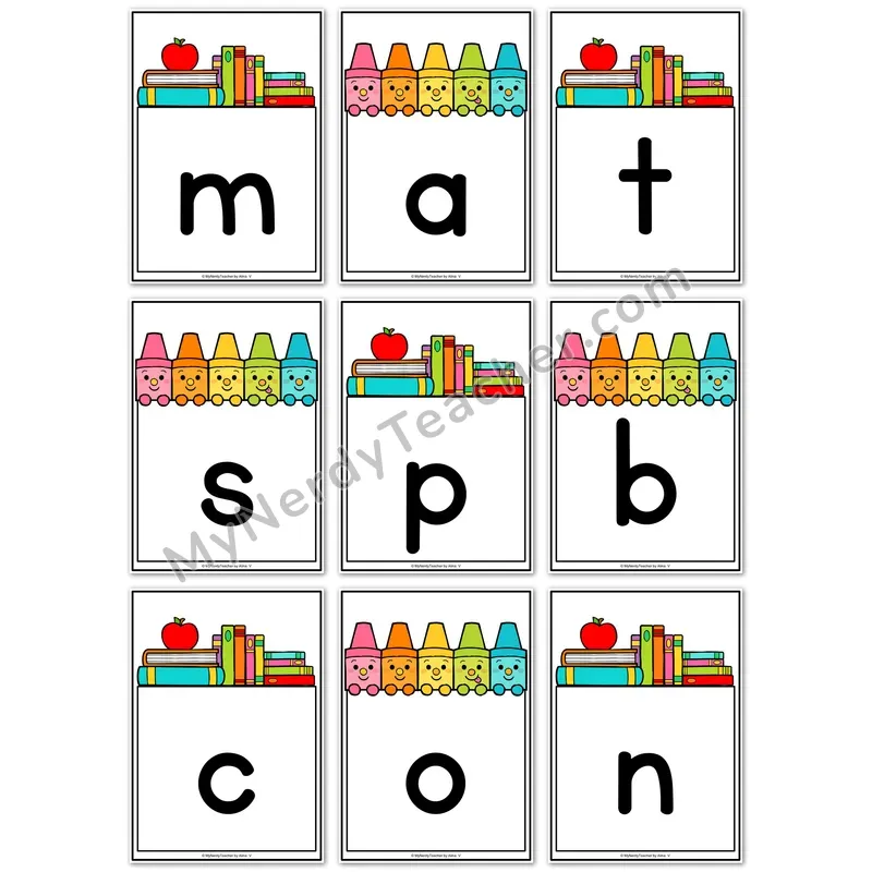 Visual Drill Cards — BTS Set 1 Phonics Sound Cards