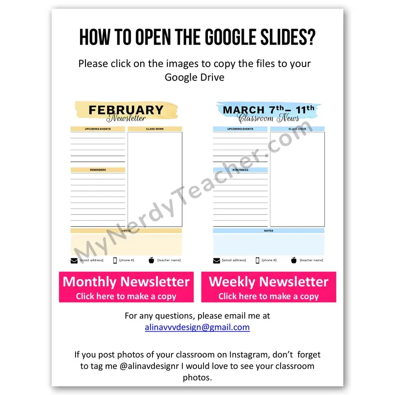 How to Open the Classroom Newsletter Templates in Google Slides — Setup Guide
