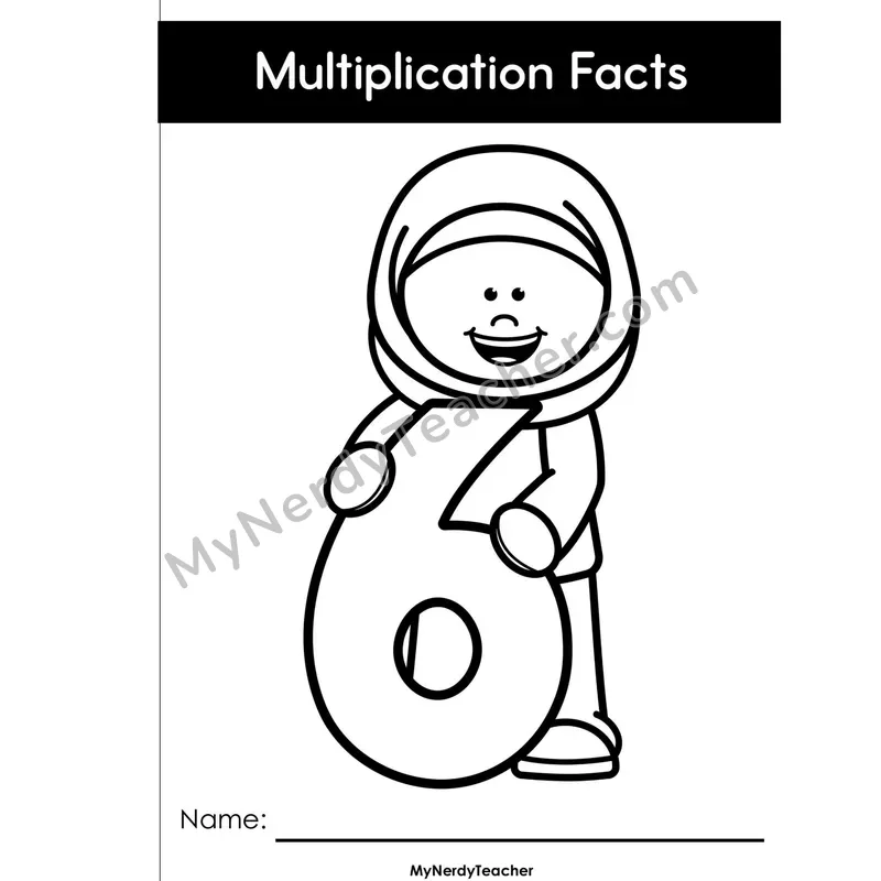 Multiplication Mini Book — 6 Times Table Arrays, Games & Word Problems (Full Size)