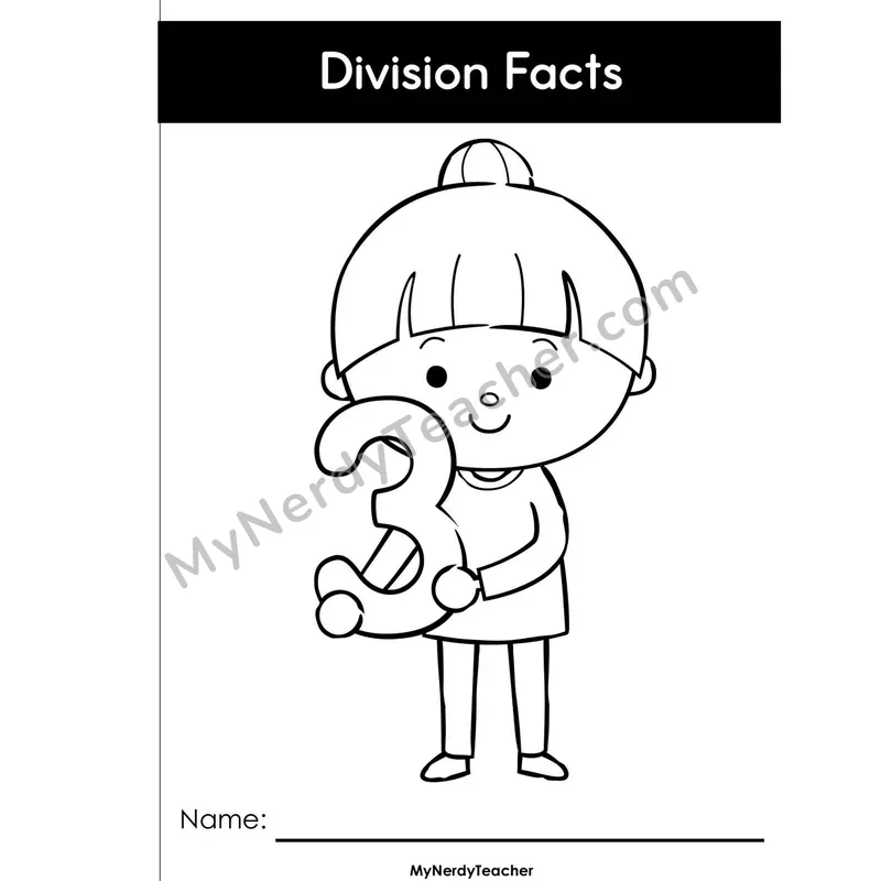 Division Worksheet Pack 3 — Division Facts of 3