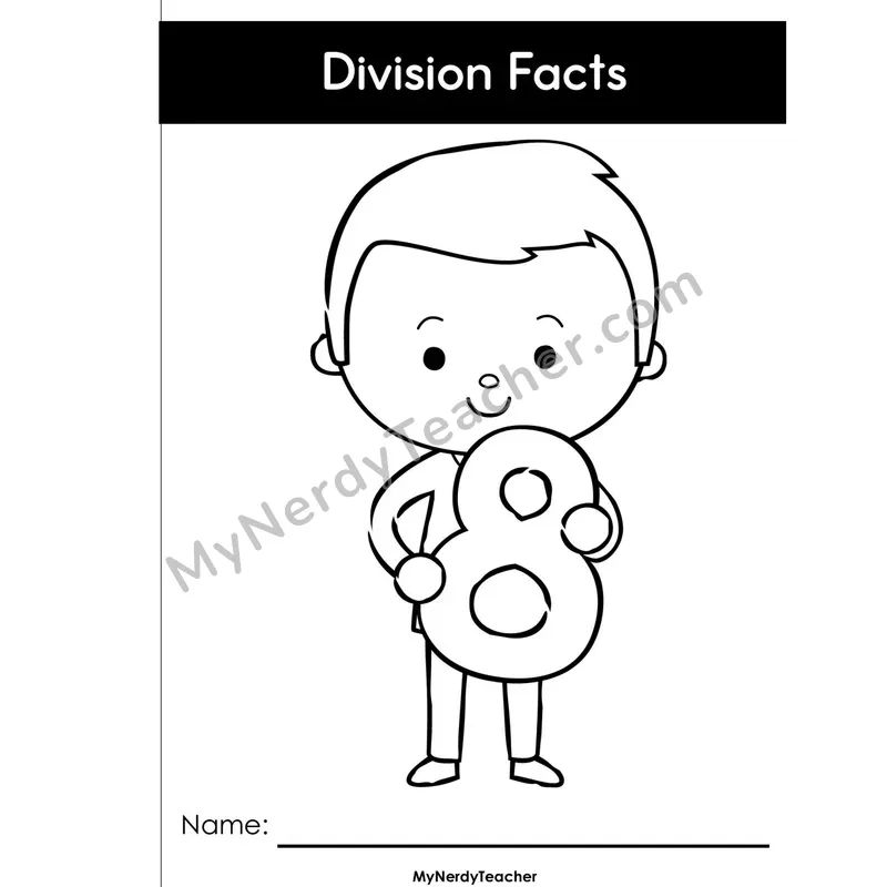 Division Worksheet Pack 8 — Dividing by 8