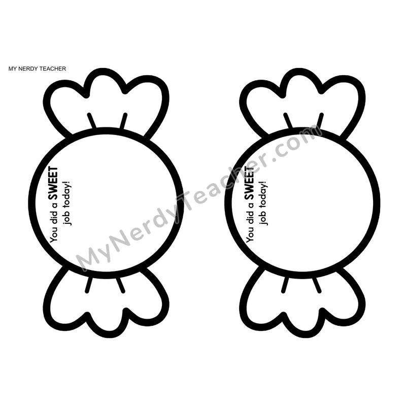 Positive Notes Home — February Valentine's Day Blank Editable Template (Cute Shapes)