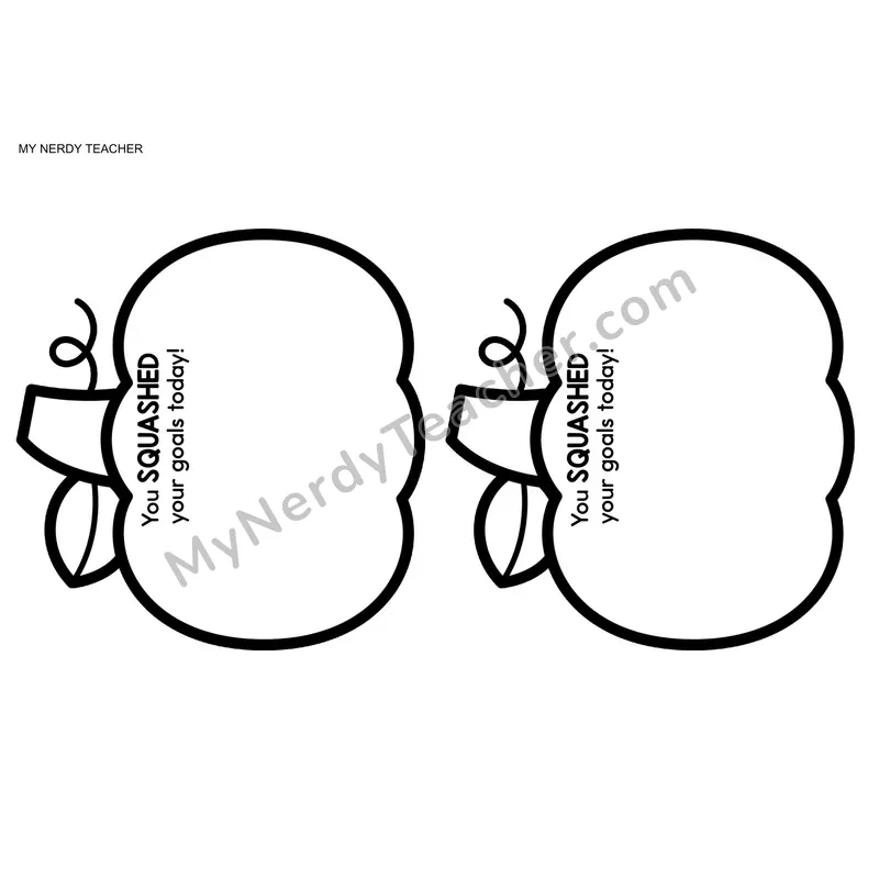 Positive Notes Home — September Fall, Back to School Blank Editable Template (Cute Shapes)