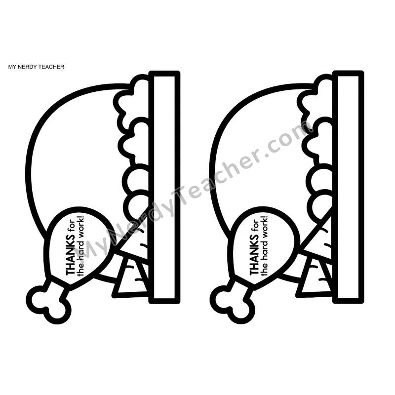 Positive Notes Home — November Thanksgiving Blank Editable Template (Cute Shapes)