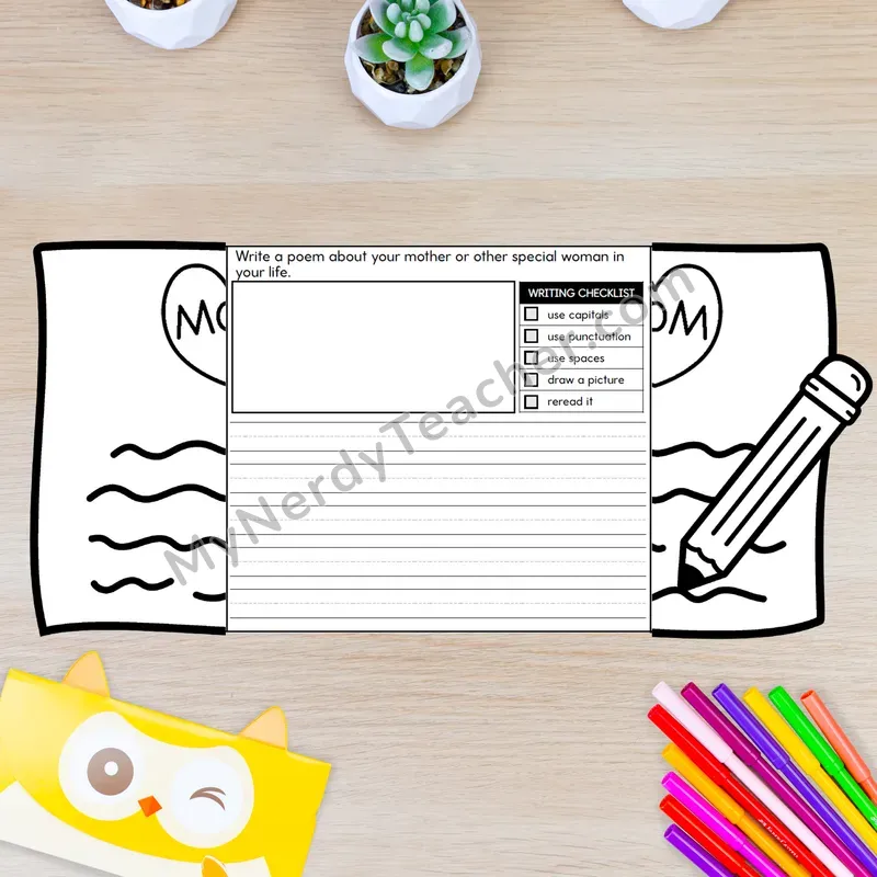 Mother's Day Writing Crafts — Love Letter to Mom