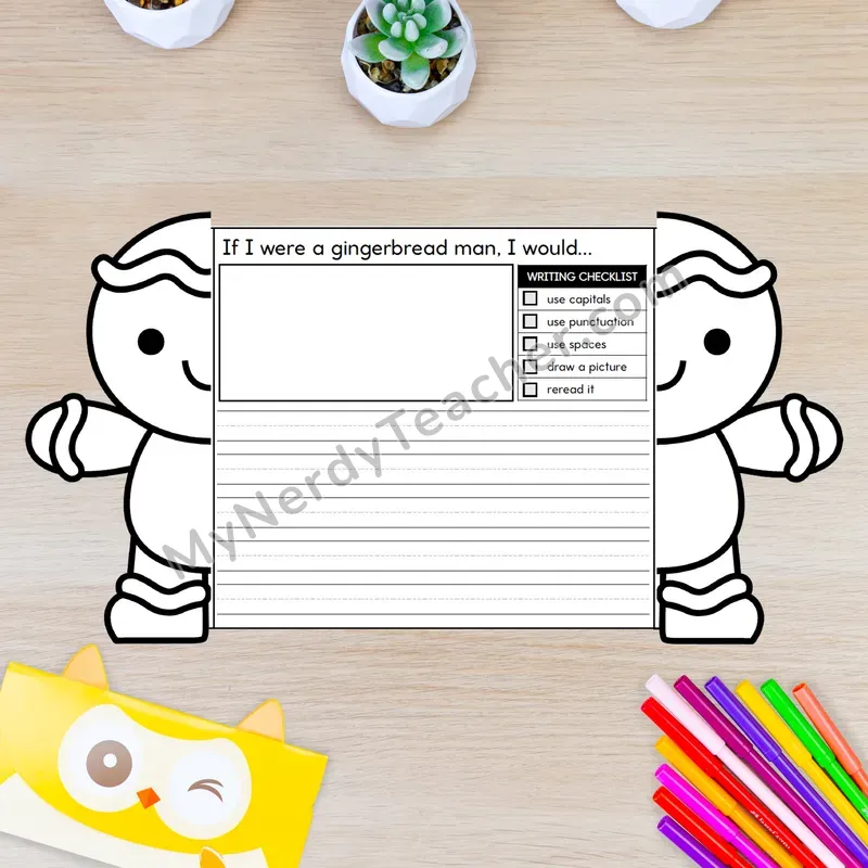 Gingerbread Writing Crafts (Set 1) — Gingerbread Man
