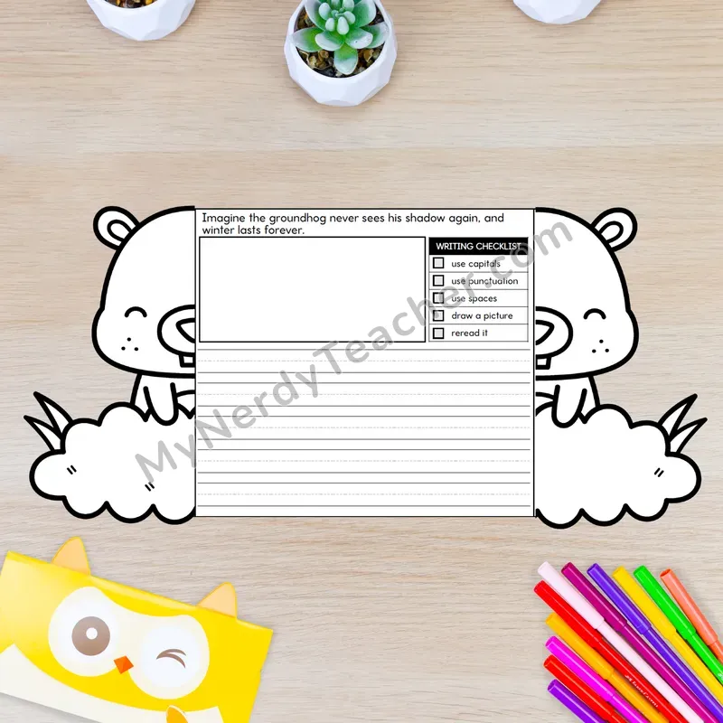 Groundhog Day Writing Crafts — Groundhog