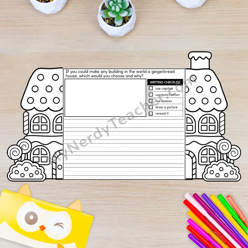 Gingerbread Writing Crafts (Set 2) — Gingerbread House