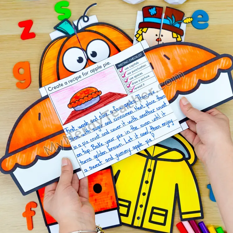 Fall Writing Crafts — Pumpkin and Scarecrow
