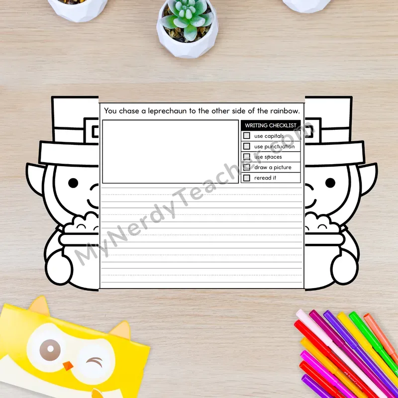 St. Patrick's Day Writing Crafts — Leprechaun