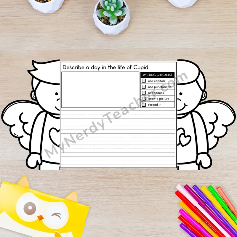 Valentine's Day Writing Crafts — Cupid