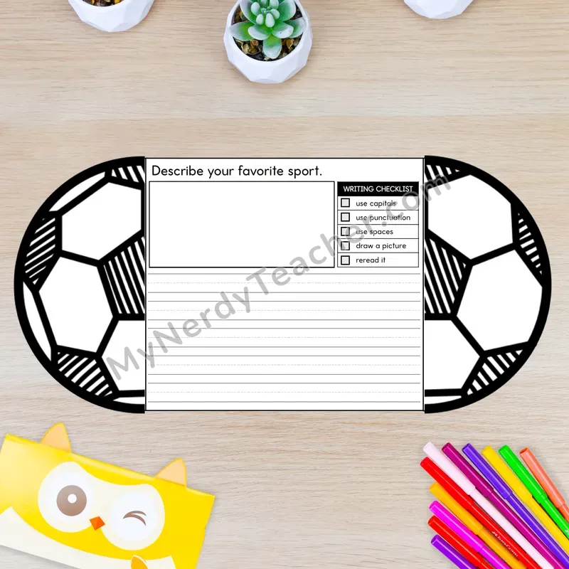 Sports Writing Crafts — Soccer Ball