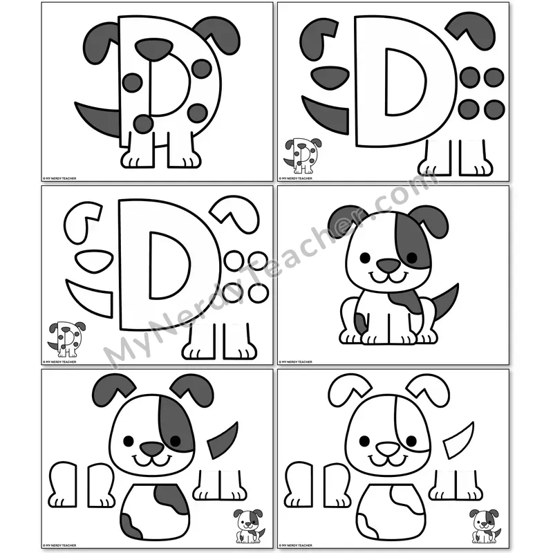 Letter D Dog Alphabet Animal Craft