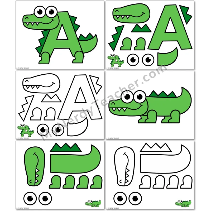 Letter A Alligator Alphabet Animal Craft