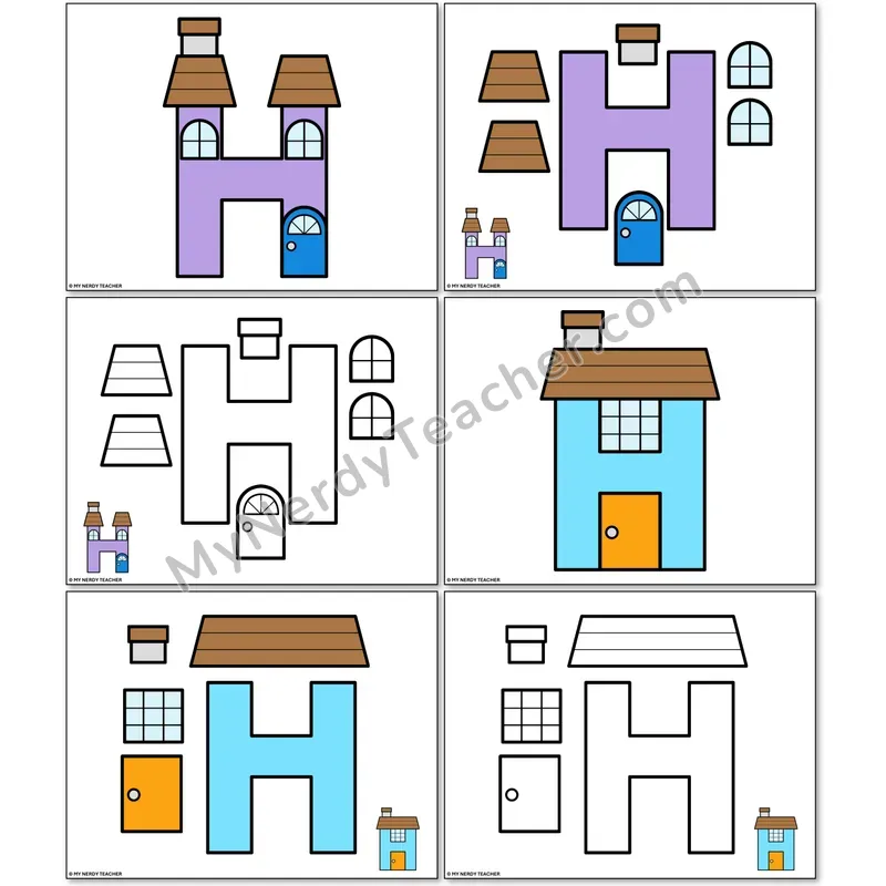 Letter H Hippo Alphabet Animal Craft