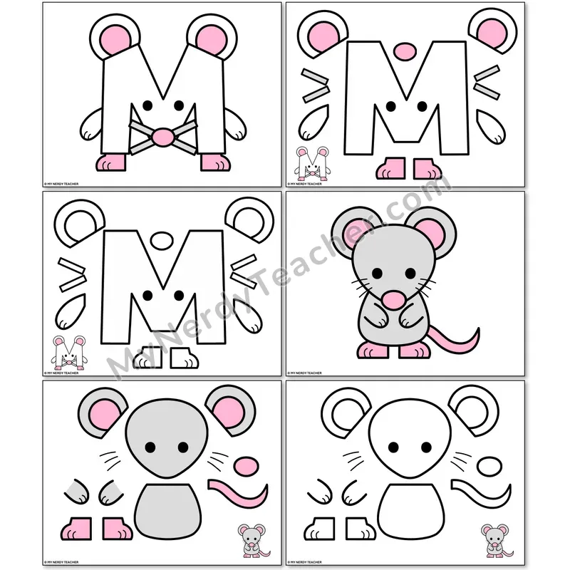 Letter M Monkey Alphabet Animal Craft