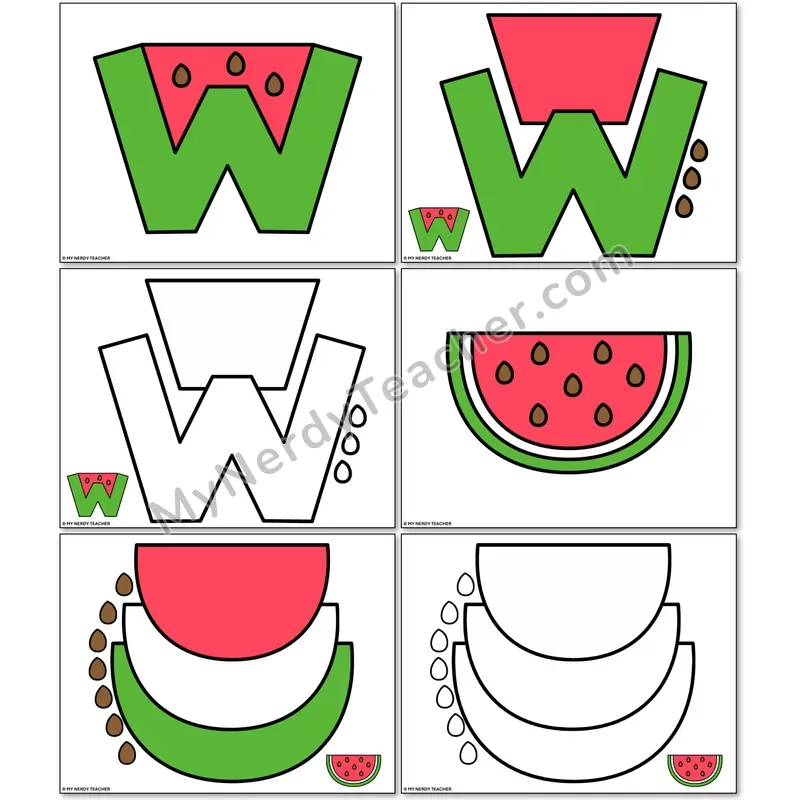 Letter W Whale Alphabet Animal Craft