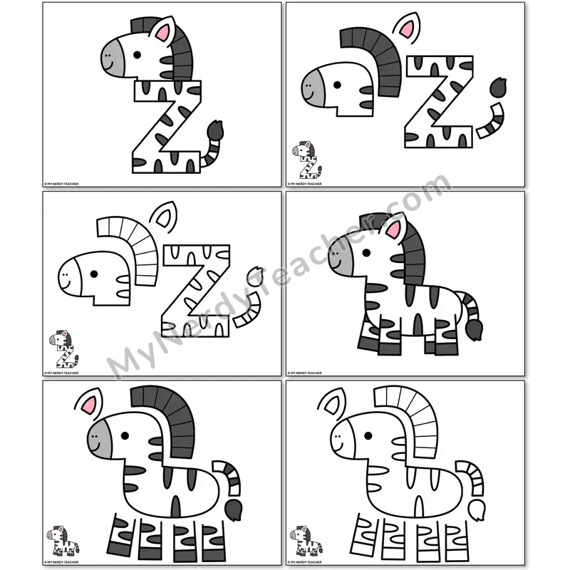 Letter Z Zebra Alphabet Animal Craft