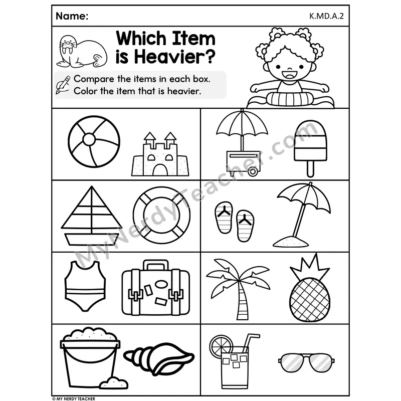 Which Item is Heavier - Summer