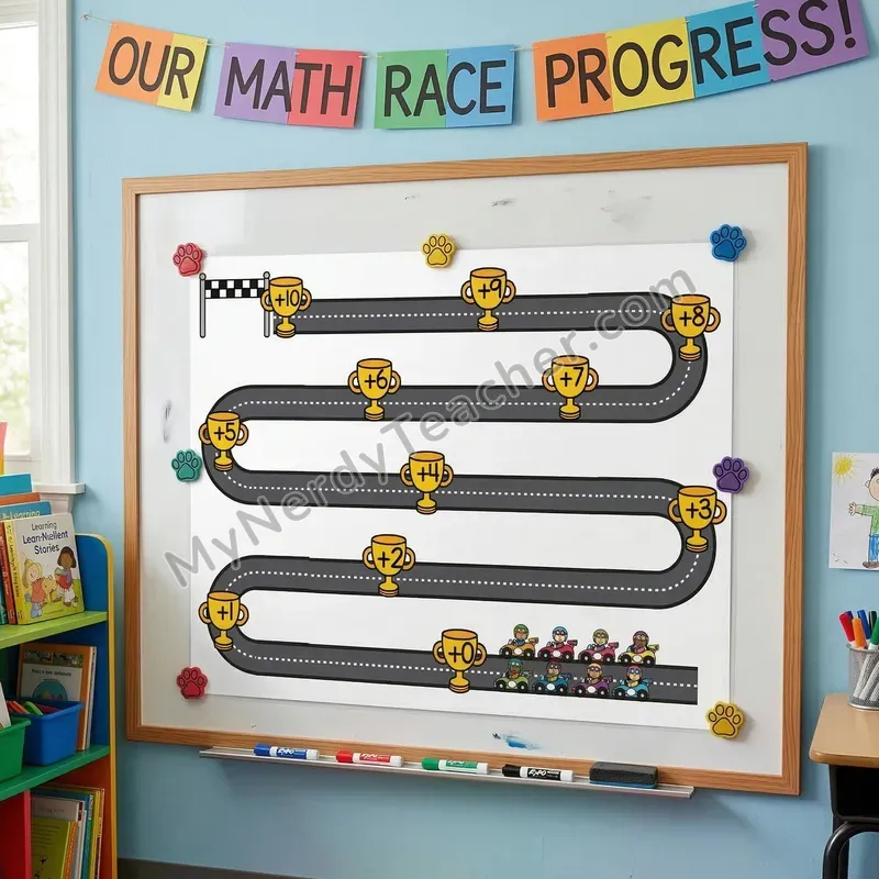 Addition to 10 Kit - Classroom Racetrack Bulletin Board