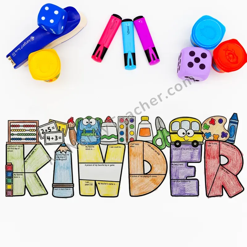 Kindergarten Writing Craft (Editable PPT) — Big Letter Bulletin Board