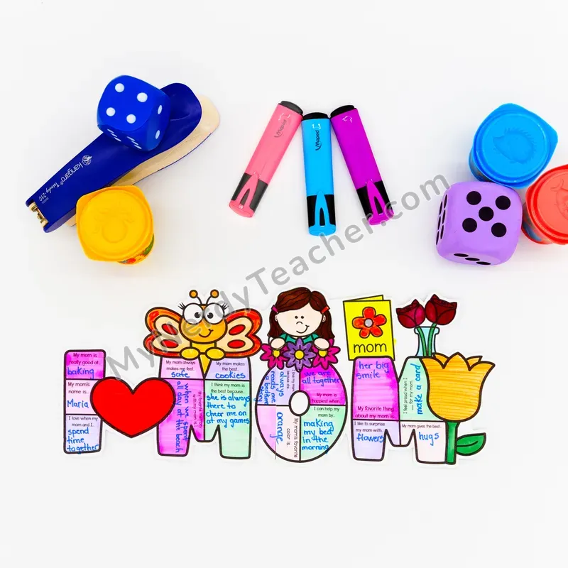 Mother's Day Writing Craft (Editable PPT) — Big Letter Bulletin Board
