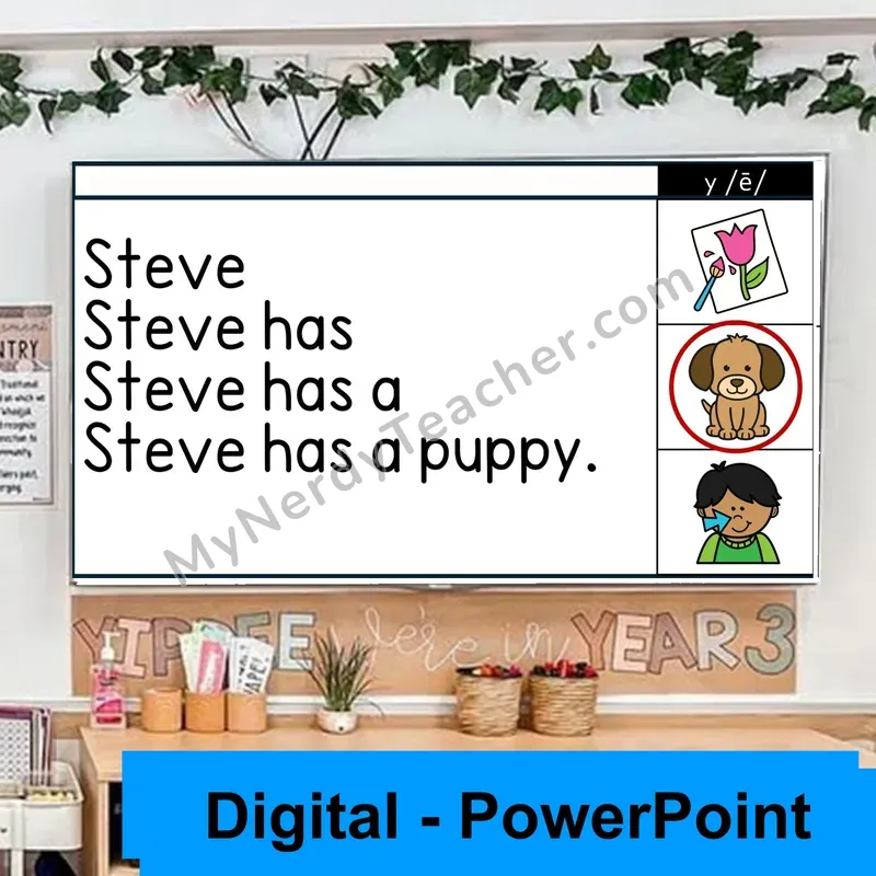 y as Long E Sentence Pyramids — Digital Fluency Practice